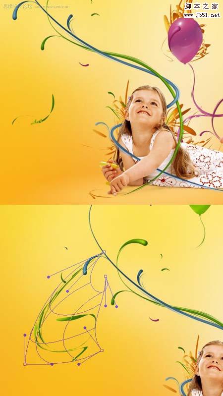 Photoshop 打造一张潮流风格女孩桌面