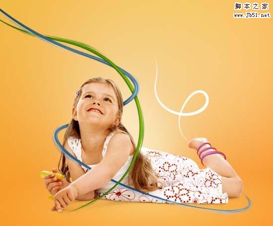 Photoshop 打造一张潮流风格女孩桌面