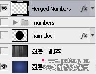 Photoshop 漂亮的红色水晶壁钟
