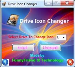 Drive Icon Changer 1.00 英文绿色版 更改硬盘图标