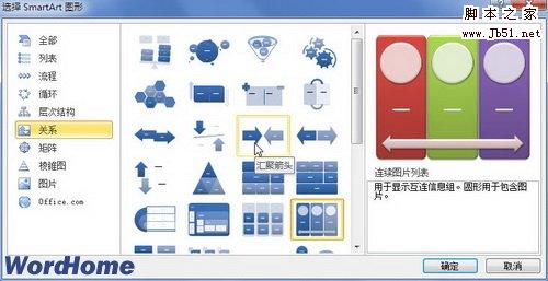 选择SmartArt图形