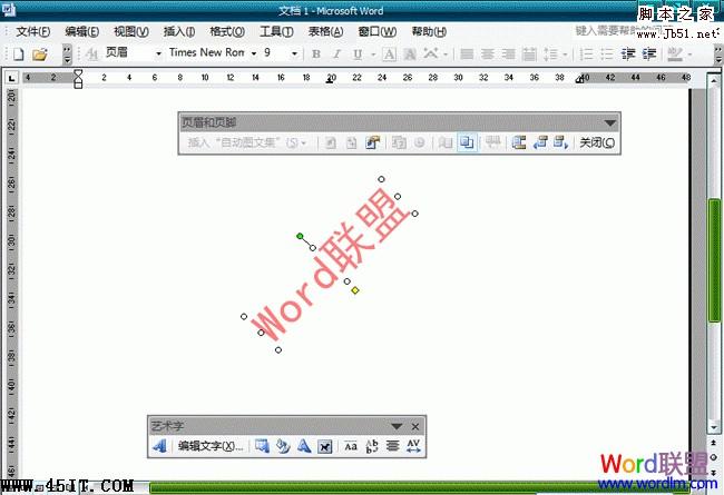 Word2003文档中怎么样去水印