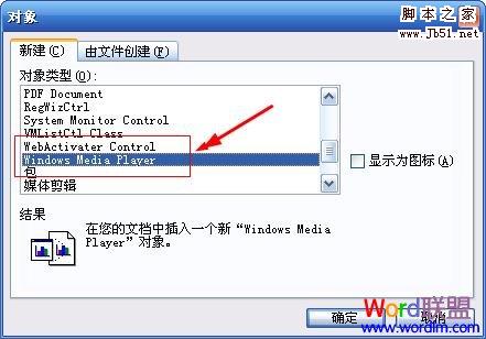 选中Windows Media player
