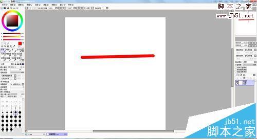 SAI怎么画直线? sai使用快捷键画直线的教程