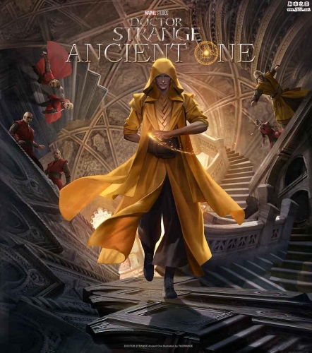 《奇异博士》古一法师的同人海报创作步骤及教程