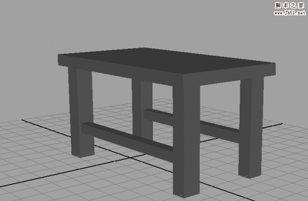 Maya怎么建立一个四条腿的小凳子?