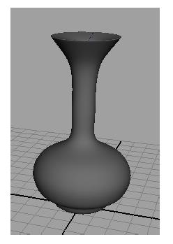 maya怎么使用cv曲线绘制花瓶模型?