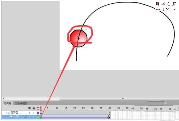 Flash CS6怎么设计一段引导层动画?