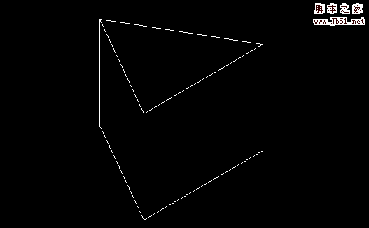 cad怎么绘制一个立体的三角柱?
