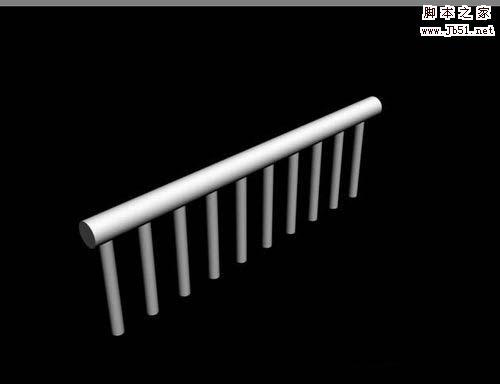 3Dmax怎么设计圆柱形护栏模型?