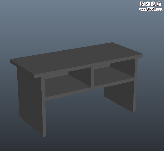 maya怎么制作三维立体书桌?