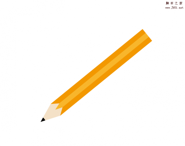 AI怎么画明黄色的铅笔? ai画铅笔的教程