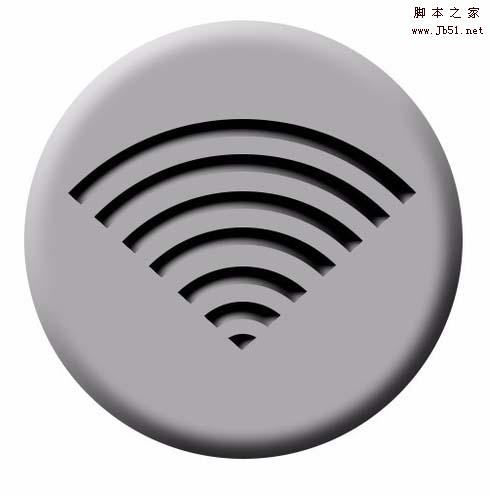 ps怎么绘制圆形的wifi标志牌?