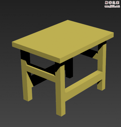 3dsmax怎么建模小凳子? 3dsmax凳子模型的设计方法