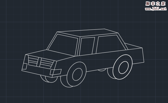 CAD怎么画小轿车平面图? cad绘制汽车图形的教程