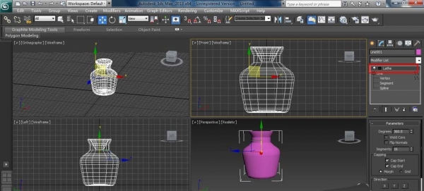 3DMAX怎么设计花瓶和碟子碗模型? 3DMAX建模技巧