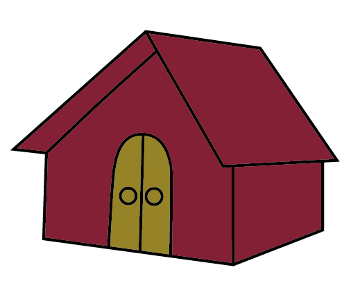 ai怎么手绘小房子并上色? ai绘制卡通小房子的教程