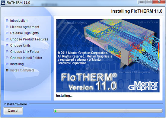 Flotherm11怎么破解?Mentor Graphic FloTHERM 11.0安装破解图文教程(附下载)