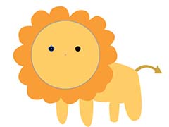 AI怎么画一只可爱的小狮子? ai绘制狮子的教程