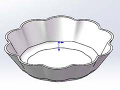 solidworks2017怎么画花边果盘?