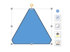 WPS怎么制作三角形倒角效果?