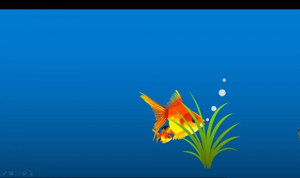 ppt怎么制作金鱼吐水泡的动画效果?