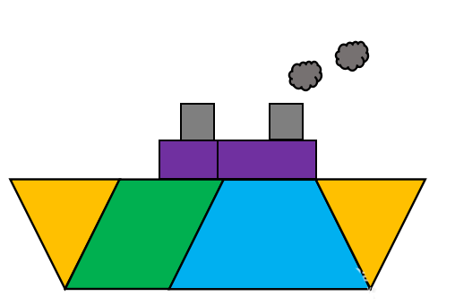 WPS怎么画积木拼搭的轮船图形?
