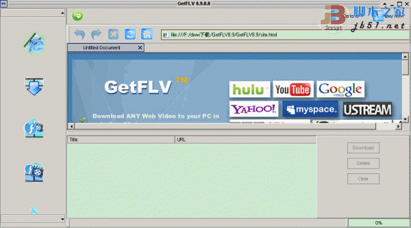 FLV视频管理(优酷土豆视频下载) GetFLV V11.7658.889.0 绿色汉化版