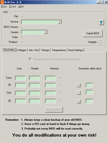 nVIDIA系列显卡BIOS Editor编辑工具 NVIDIA BIOS Editor V6.06 绿色英文版