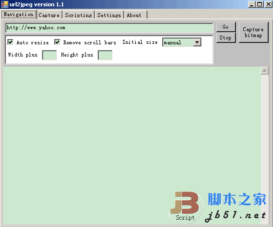 将网页完整地转换成图片的软件 Url2jpeg V1.1 绿色多国语言版