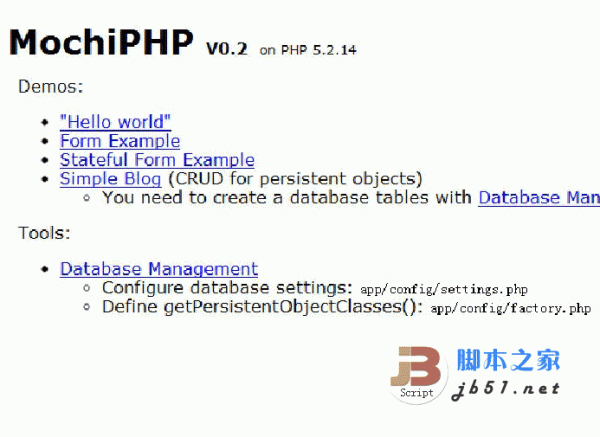 轻量级MochiPHP(PHP框架) v0.2 