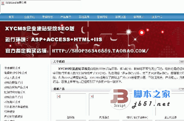 asp XYCMS管理咨询公司建站系统 v5.0