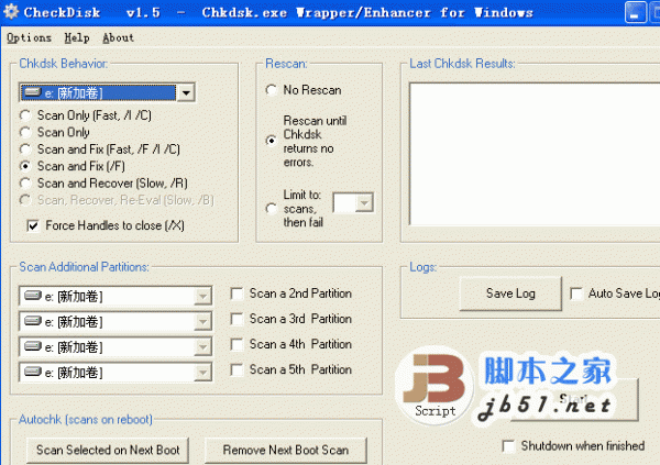 CheckDisk 磁盘坏道修复工具 V1.54 英文绿色免费版