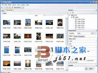 PhotoOnWeb 相册工具 0.9.5.4 绿色多语版 建立你自己数码相片的相册的工具