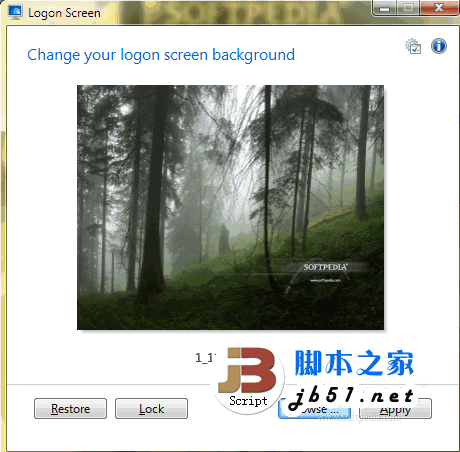 Logon Screen 更换Win7登录屏幕背景的软件 v3.2 多语绿色免费版