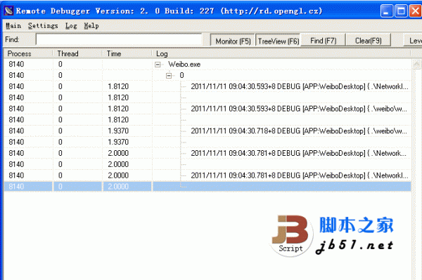 Remote Debugger 远程调试器监视日志消息 2.0 Build 227 绿色免费版 