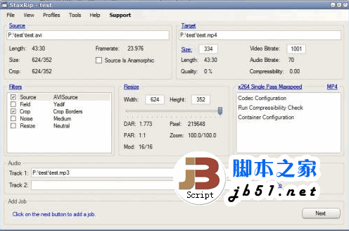 StaxRip 转换DVD/DVB/DV视频文件软件 v1.1.9.0 绿色免费版 