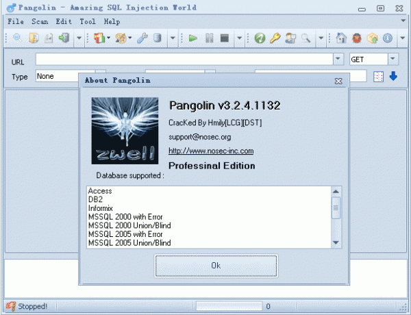 穿山甲 Pangolin(SQL注入测试工具) v3.2.4 正式版(支持WIN7)