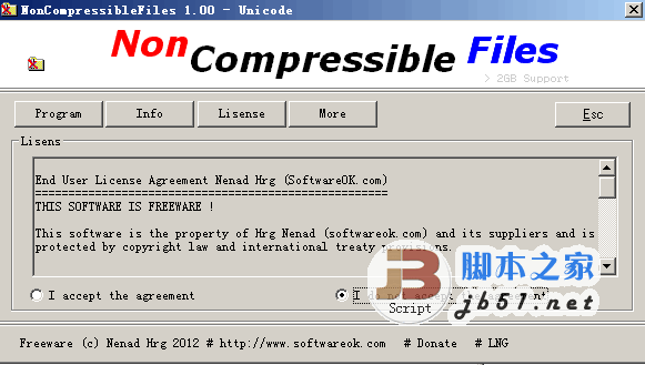 NonCompressibleFiles 4.66 for windows download free