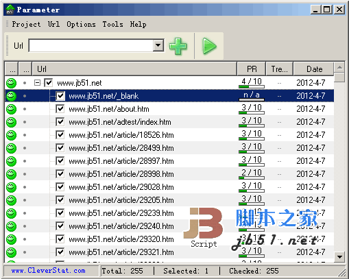 Parameter 全站PR值查询工具 英文免费版