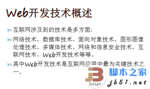 Web开发技术概述  ppt幻灯片格式 Web开发的专业讲述