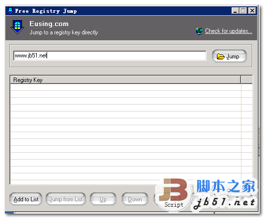 注册表查找工具 Free Registry Jump  V1.0 免费绿色版