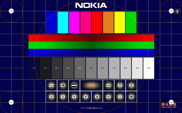 Nokia Monitor Test 显示器检测软件 v2.0 绿色汉化免费版