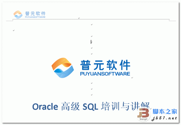 Oracle高级SQL培训与讲解 WORD文档 doc格式