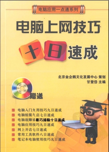 电脑上网技巧十日速成 中文 PDF清晰扫描版 [42M] 10天教你玩转电脑网络