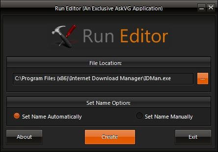 Run Editor 系统命令增强工具  v2.1 英文绿色免费版