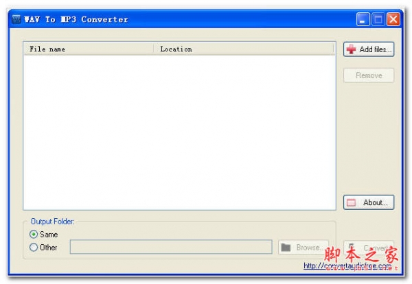 WAV转MP3文件工具 WAV to MP3 Converter V1.0 r1 英文绿色免费版