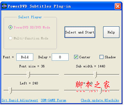 PowerDVD字幕工具 v1.3 绿色免费版