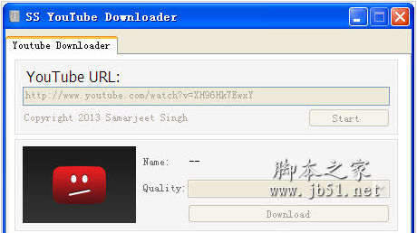 youtube视频下载器SS Youtube Downloader v0.1.0.0 Alpha