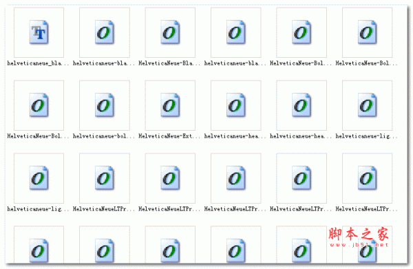 helveticaneue字体 99款特细字体